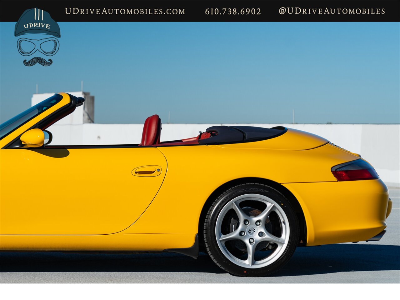 2002 Porsche 911 Carrera  Cabriolet 1 of a Kind 6 Spd Spt Seats Speed Yellow over Special Lthr Carrera Red Metropol Blue Top Adv Technic Pkg Adv Design Pkg - Photo 27 - West Chester, PA 19382