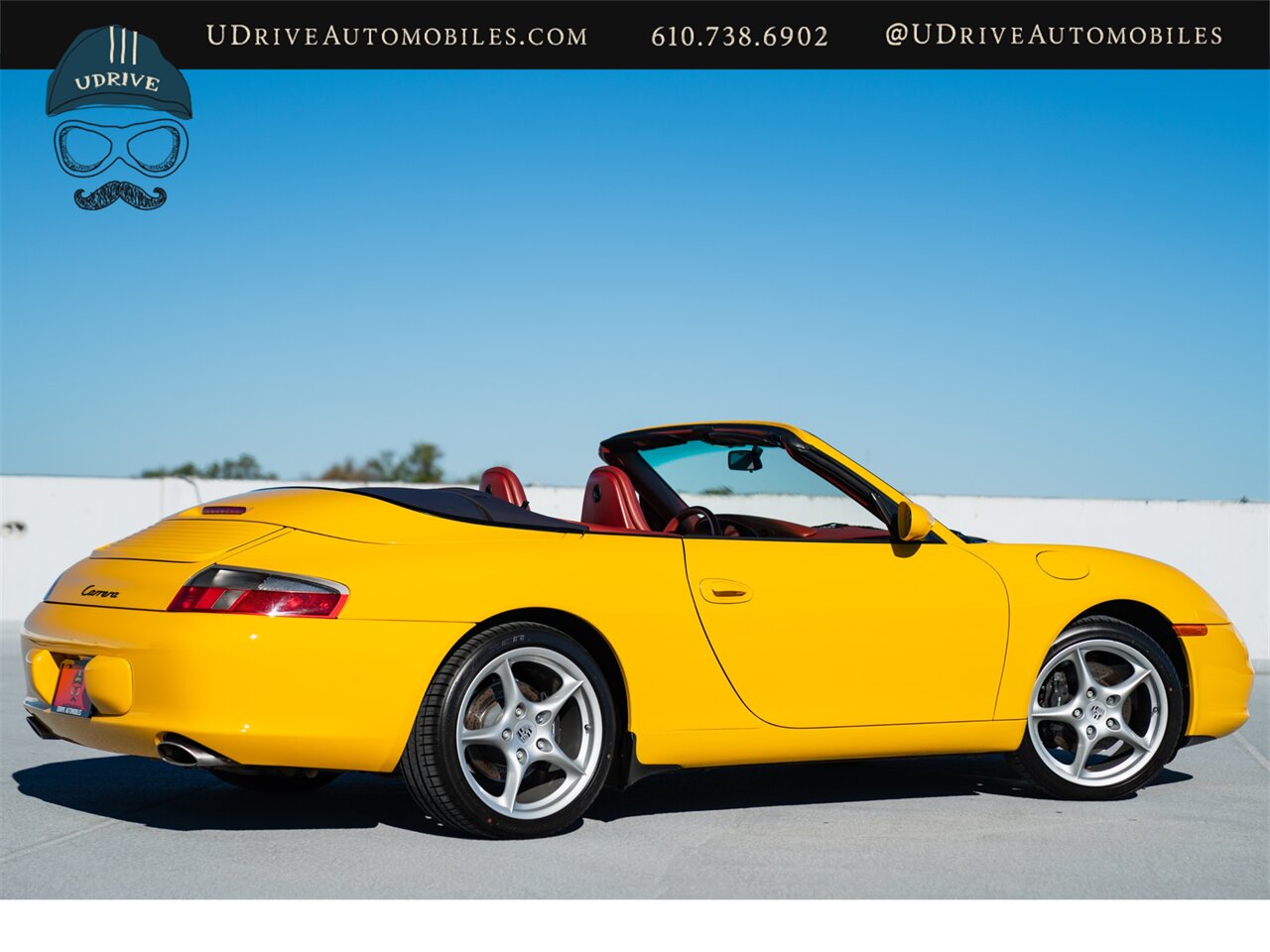 2002 Porsche 911 Carrera  Cabriolet 1 of a Kind 6 Spd Spt Seats Speed Yellow over Special Lthr Carrera Red Metropol Blue Top Adv Technic Pkg Adv Design Pkg - Photo 3 - West Chester, PA 19382
