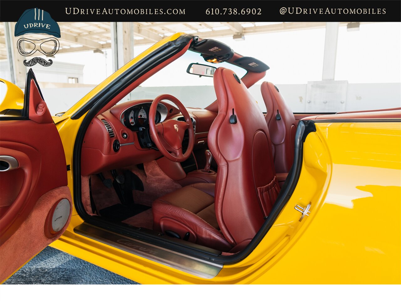 2002 Porsche 911 Carrera  Cabriolet 1 of a Kind 6 Spd Spt Seats Speed Yellow over Special Lthr Carrera Red Metropol Blue Top Adv Technic Pkg Adv Design Pkg - Photo 45 - West Chester, PA 19382