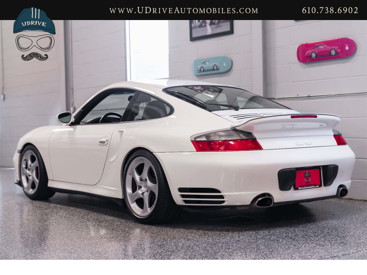 2004 Porsche 911 Turbo 996 6 Speed Carrara White over Black  White Vent Slats White Gauge Surround - Photo 22 - West Chester, PA 19382