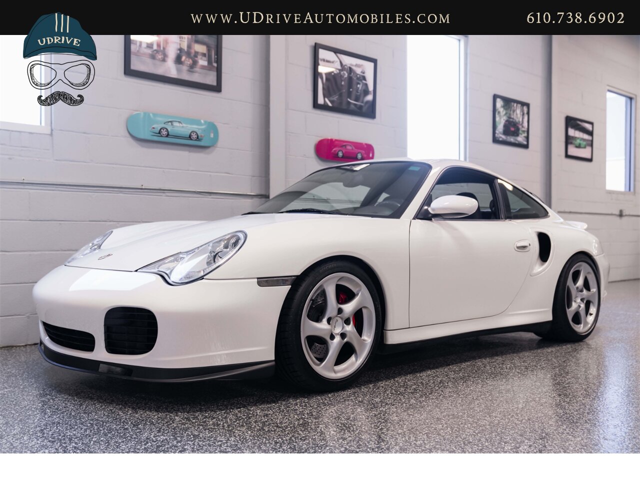 2004 Porsche 911 Turbo 996 6 Speed Carrara White over Black  White Vent Slats White Gauge Surround - Photo 11 - West Chester, PA 19382