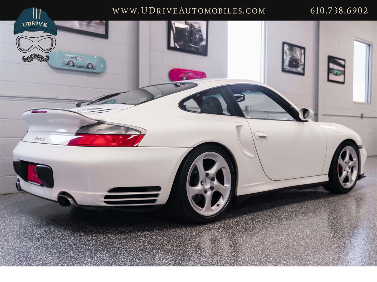 2004 Porsche 911 Turbo 996 6 Speed Carrara White over Black  White Vent Slats White Gauge Surround - Photo 20 - West Chester, PA 19382