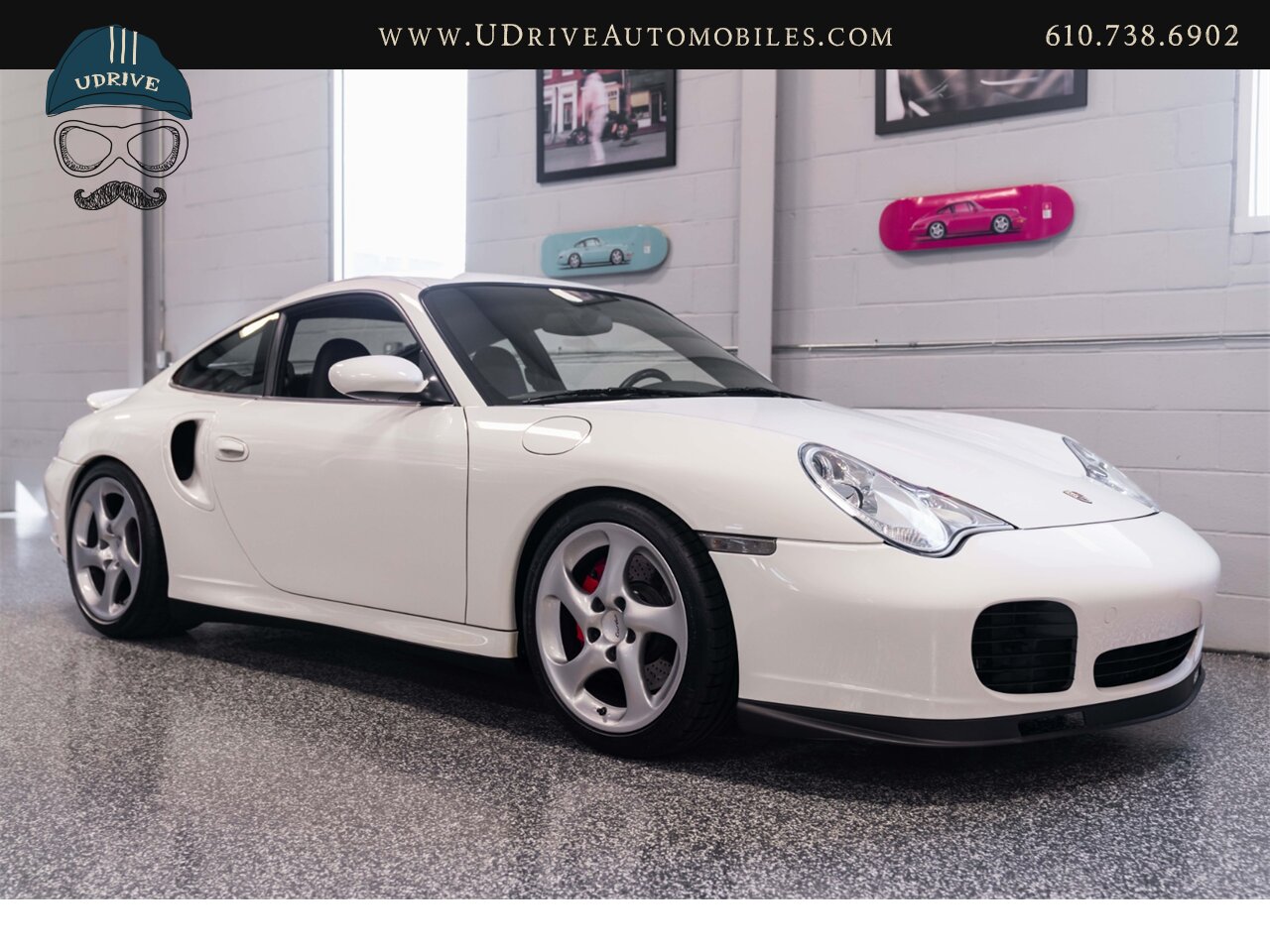 2004 Porsche 911 Turbo 996 6 Speed Carrara White over Black  White Vent Slats White Gauge Surround - Photo 16 - West Chester, PA 19382