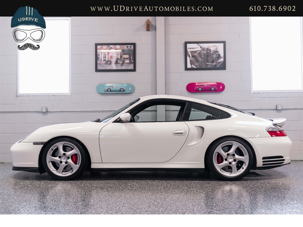 2004 Porsche 911 Turbo 996 6 Speed Carrara White over Black  White Vent Slats White Gauge Surround - Photo 8 - West Chester, PA 19382