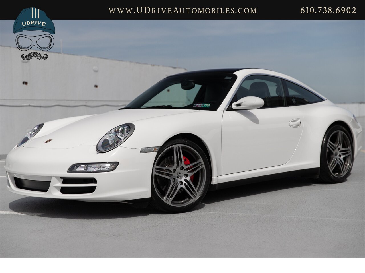 2007 Porsche 911 Targa 4S 6 Speed 997 Carrara White Sport Chrono  Full Lthr Interior Sport Seats Pntd Console Turbo Whls Wht Dials - Photo 1 - West Chester, PA 19382