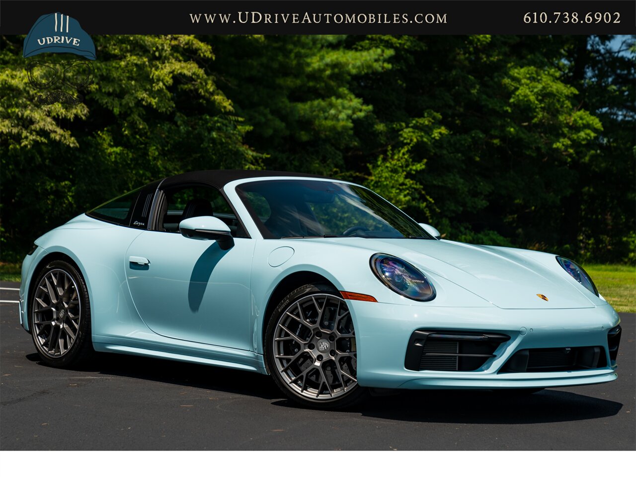 2022 Porsche 911 Targa 4S  PTS Paint to Sample Meissen Blue 7 Speed Manual PCCB Prem - Photo 27 - West Chester, PA 19382