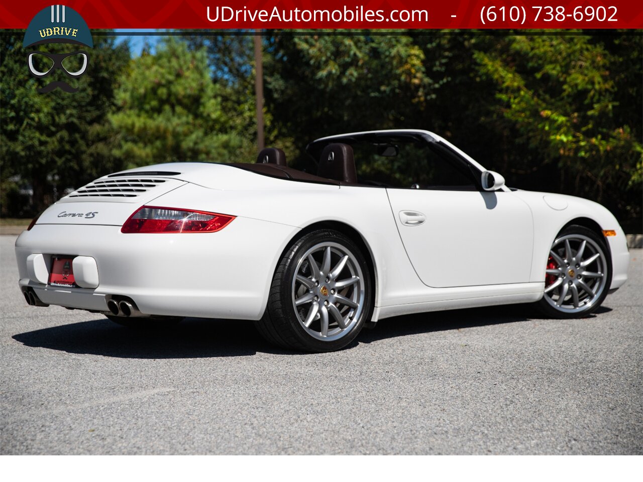 2006 Porsche 911 997 C4S Cabriolet 6Sp 8k Miles White Cocoa Lthr  Chrono Sport Shifter Rare Color Combo $109k MSRP - Photo 3 - West Chester, PA 19382