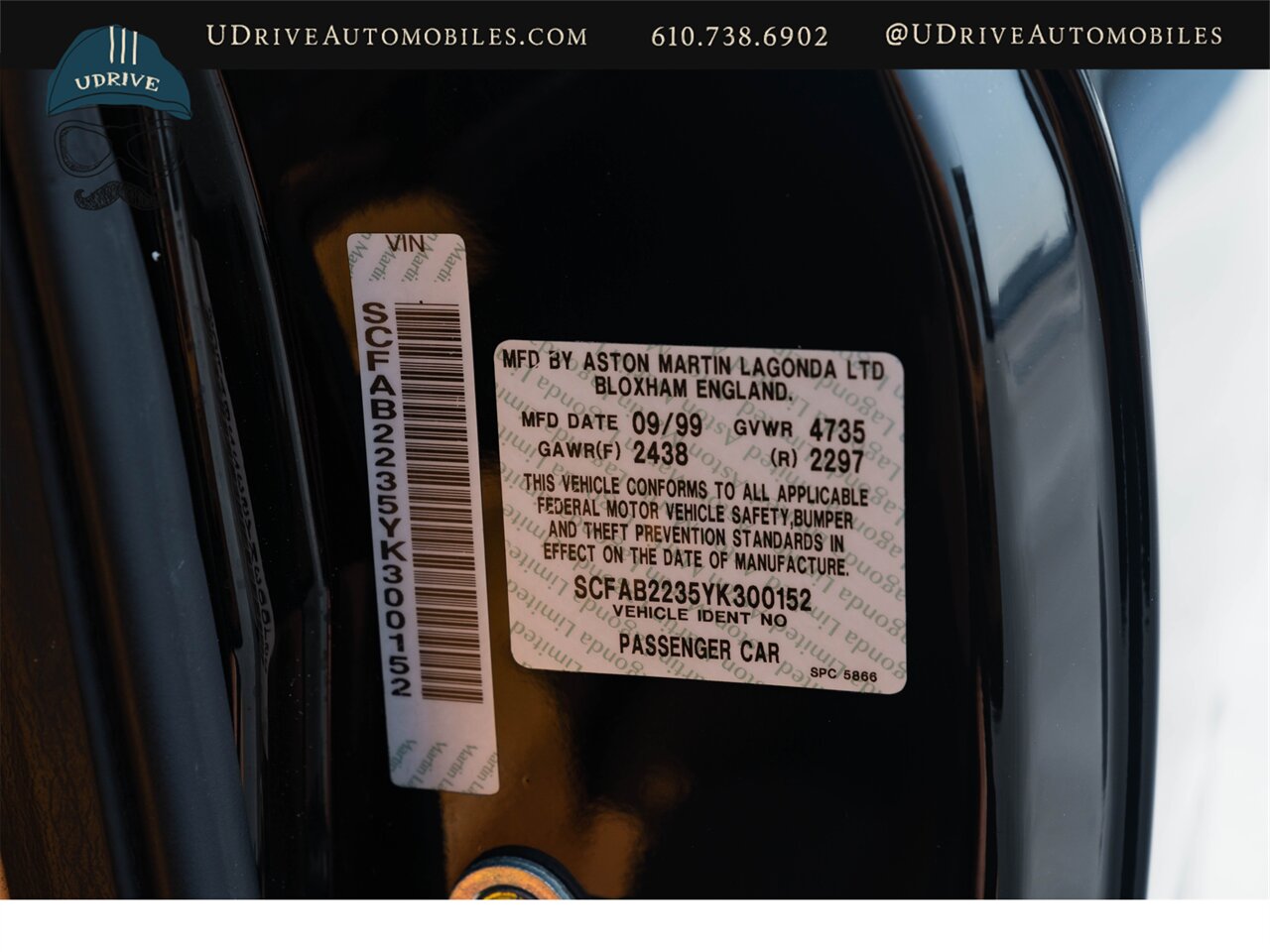 2000 Aston Martin DB7 Vantage 35k Miles 5.9L V12 - Photo 69 - West Chester, PA 19382