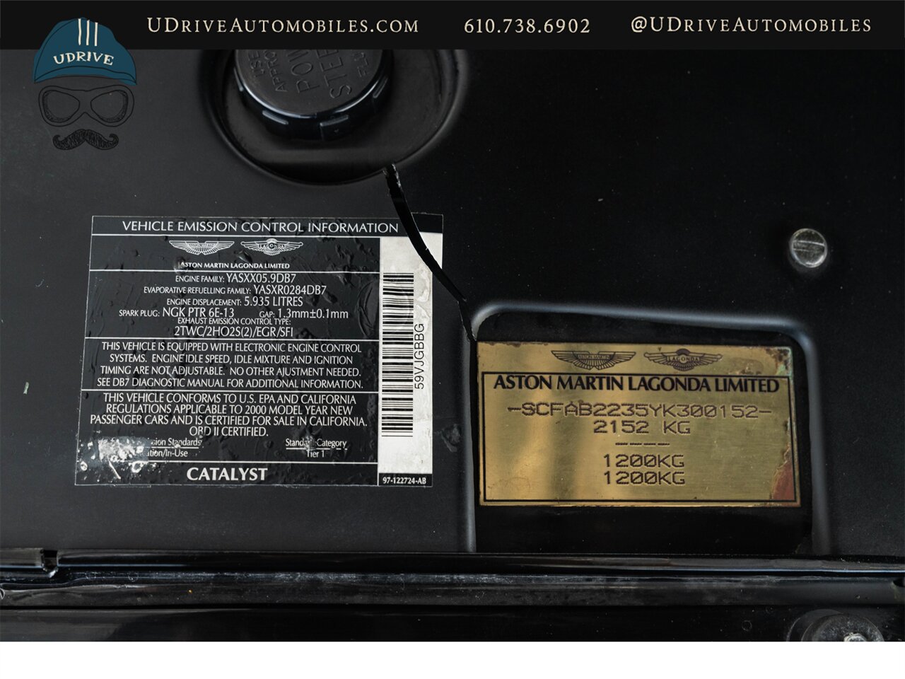 2000 Aston Martin DB7 Vantage 35k Miles 5.9L V12 - Photo 56 - West Chester, PA 19382