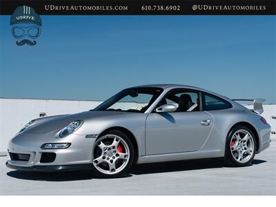 2006 Porsche 911 Carrera S  997S 6 Sp Factory Aerokit Chrono Sport Seats Wht Dials Alum Look Steer Whl Silver Belts Coupe
