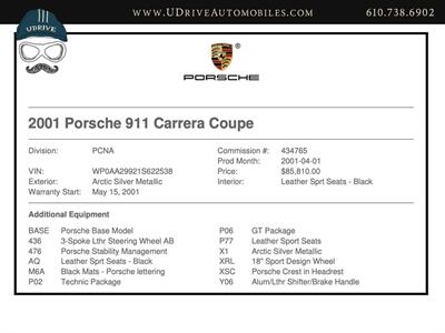 2001 Porsche 911 996 6Sp P06 GT Pkg Factory Aerokit M030 Sport Susp  Sport Seats Sport Design Whls $8k in Recent Service IMS Complete