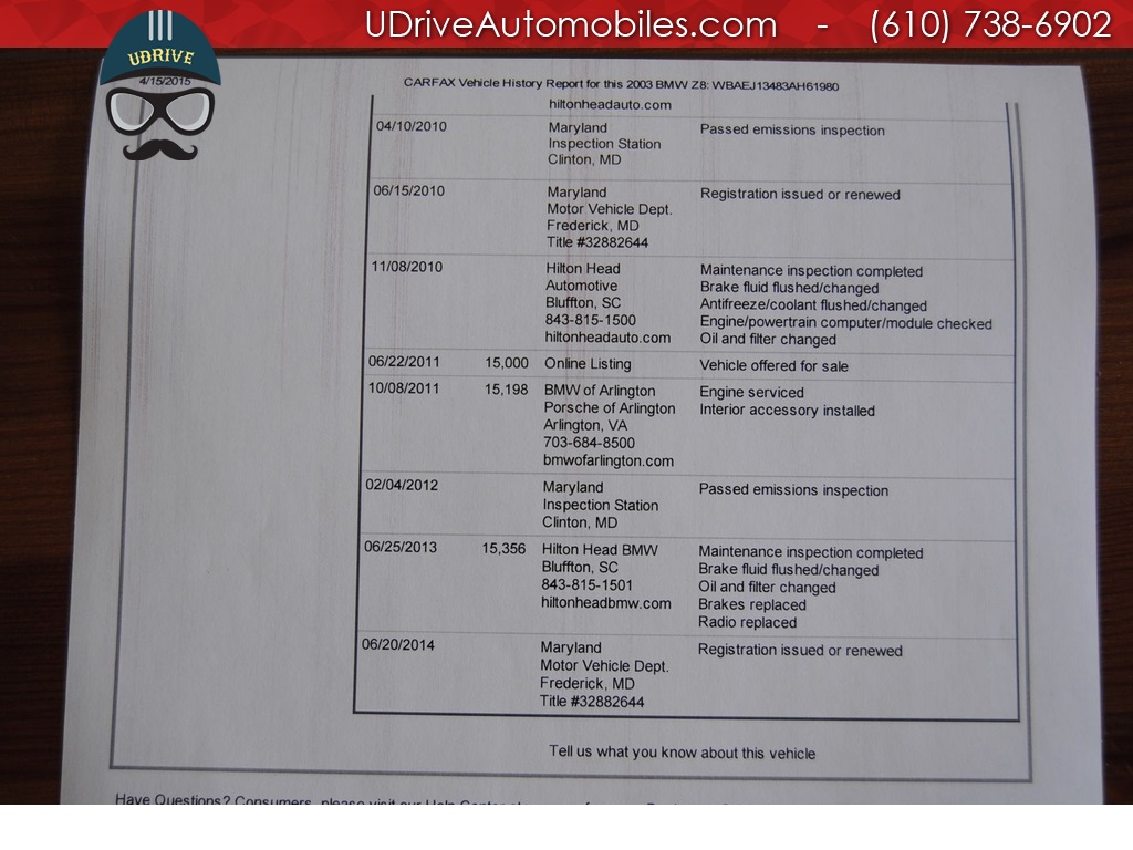 2003 BMW Z8   - Photo 47 - West Chester, PA 19382