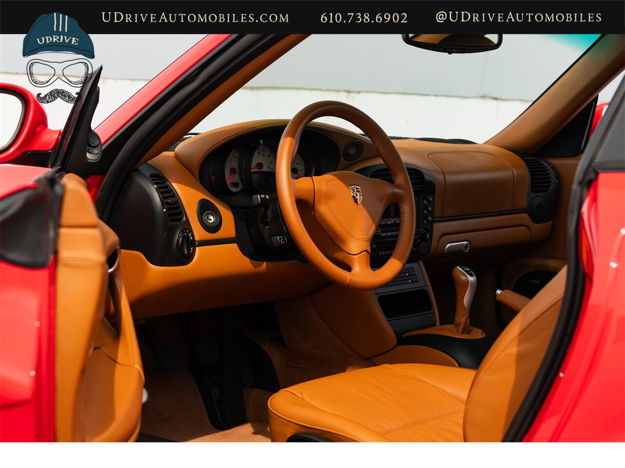 2003 Porsche 911 Turbo 996 X50 Power Kit 6 Speed Rare Color Guards Red over Brown Natural Leather 21k Miles - Photo 9 - West Chester, PA 19382