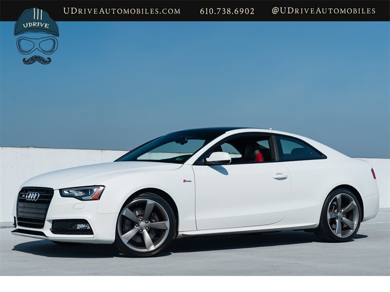 2015 Audi S5 3.0T Quattro Premium Plus  6 Speed Manual Ibis White over Black/Magma Red Service History