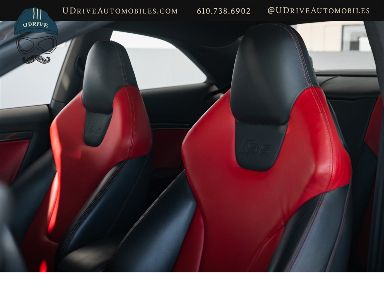 2015 Audi S5 3.0T Quattro Premium Plus 6 Speed Manual Ibis White over Black/Magma Red Service History - Photo 32 - West Chester, PA 19382
