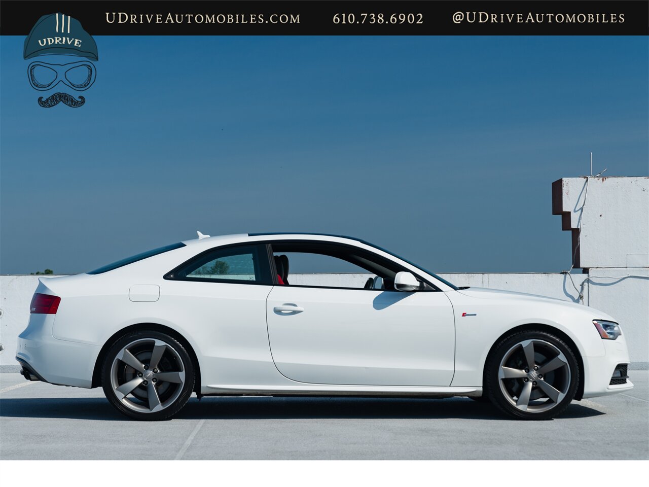 2015 Audi S5 3.0T Quattro Premium Plus 6 Speed Manual Ibis White over Black/Magma Red Service History - Photo 19 - West Chester, PA 19382