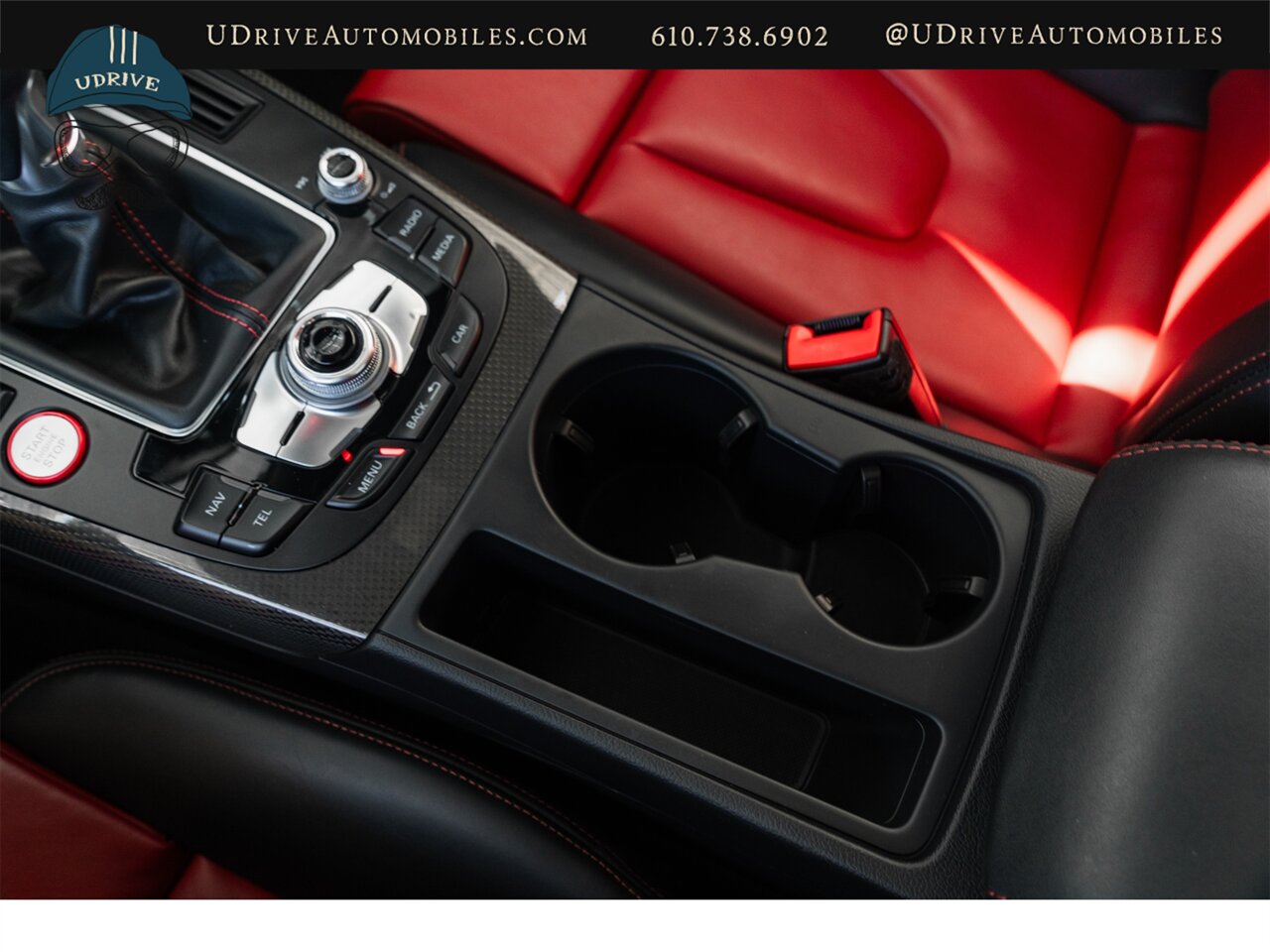 2015 Audi S5 3.0T Quattro Premium Plus 6 Speed Manual Ibis White over Black/Magma Red Service History - Photo 49 - West Chester, PA 19382