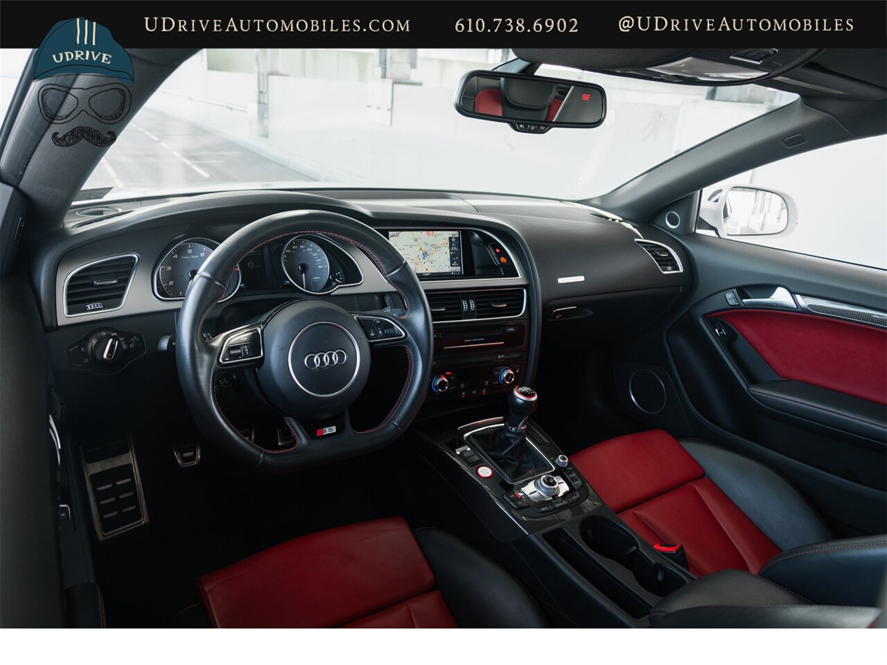 2015 Audi S5 3.0T Quattro Premium Plus 6 Speed Manual Ibis White over Black/Magma Red Service History - Photo 6 - West Chester, PA 19382