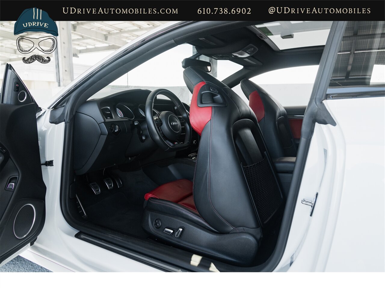 2015 Audi S5 3.0T Quattro Premium Plus 6 Speed Manual Ibis White over Black/Magma Red Service History - Photo 51 - West Chester, PA 19382
