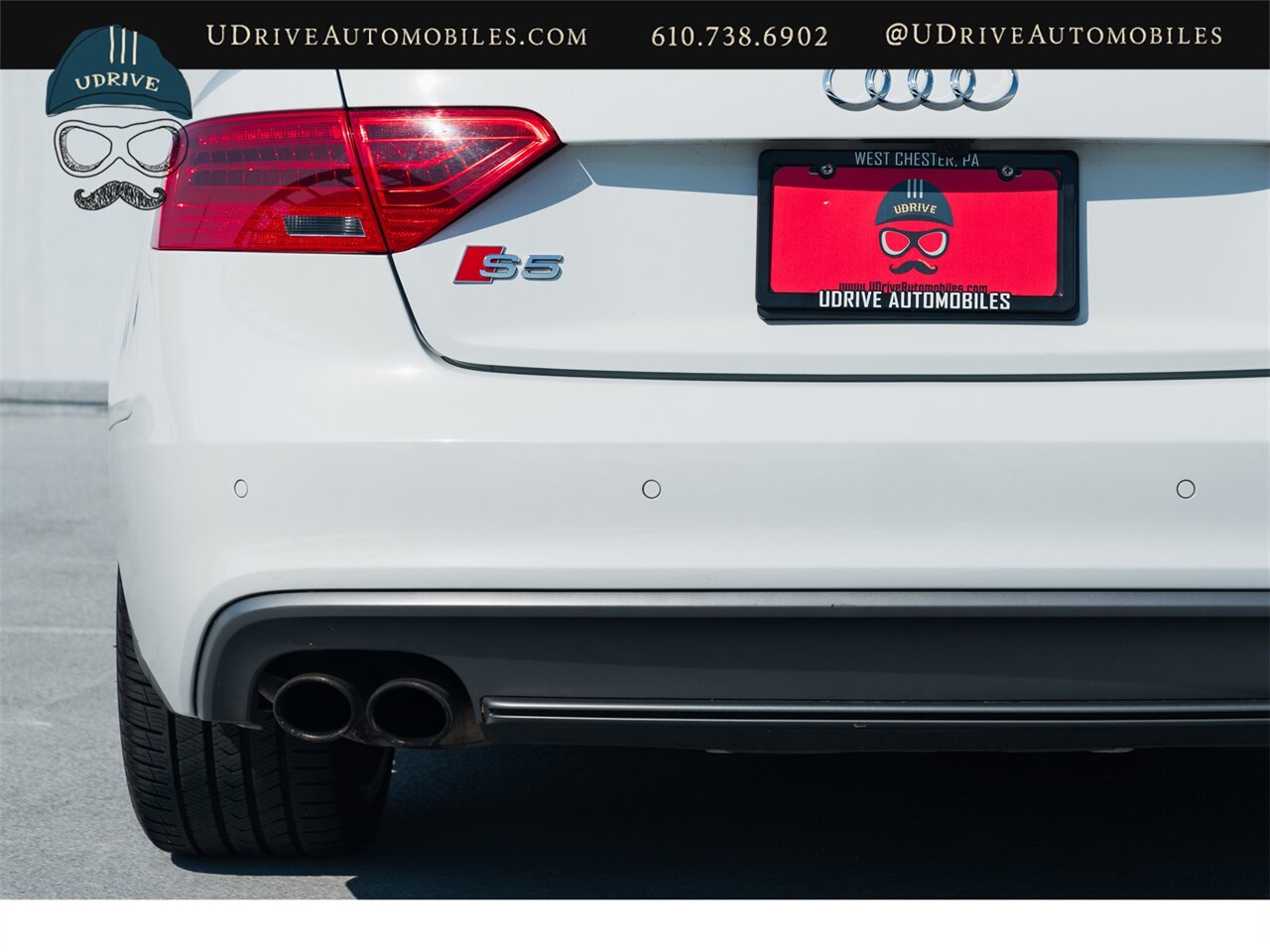 2015 Audi S5 3.0T Quattro Premium Plus 6 Speed Manual Ibis White over Black/Magma Red Service History - Photo 24 - West Chester, PA 19382