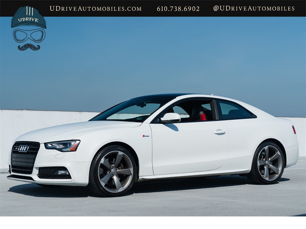 2015 Audi S5 3.0T Quattro Premium Plus 6 Speed Manual Ibis White over Black/Magma Red Service History - Photo 11 - West Chester, PA 19382