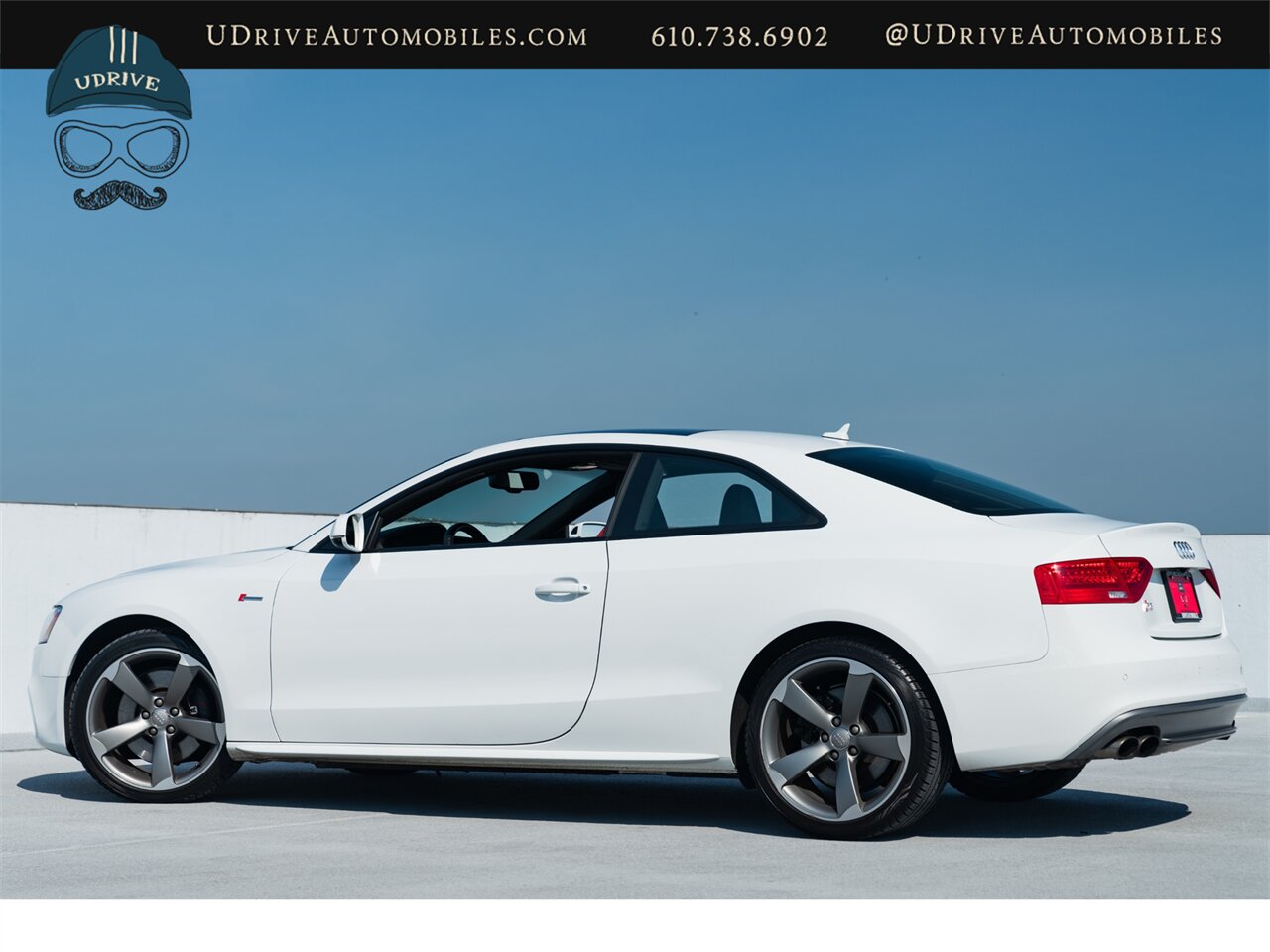 2015 Audi S5 3.0T Quattro Premium Plus 6 Speed Manual Ibis White over Black/Magma Red Service History - Photo 5 - West Chester, PA 19382