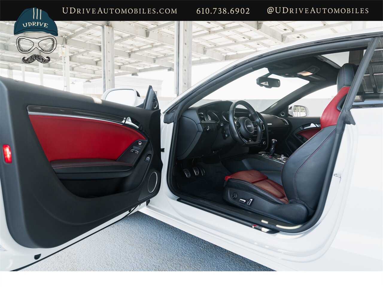2015 Audi S5 3.0T Quattro Premium Plus 6 Speed Manual Ibis White over Black/Magma Red Service History - Photo 30 - West Chester, PA 19382