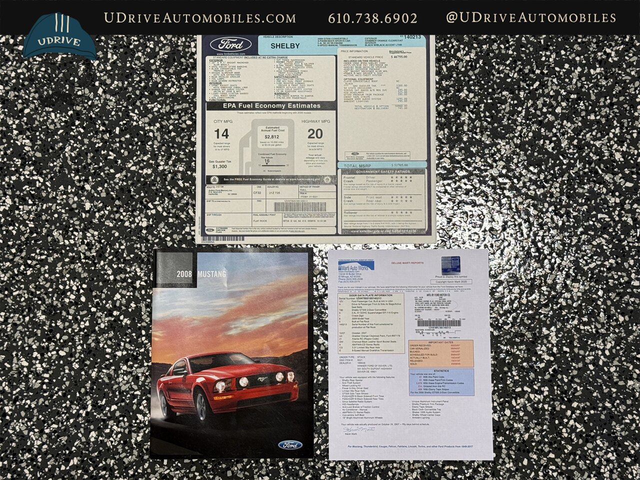 2008 Ford Mustang Shelby GT500  Grabber Orange Convertible 16k Miles - Photo 62 - West Chester, PA 19382