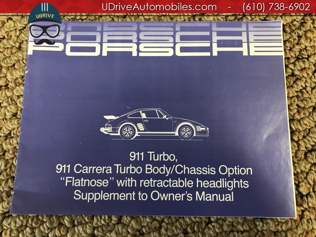 1987 Porsche 911 930S Turbo Slantnose M505 1 Owner 19k Miles   - Photo 50 - West Chester, PA 19382