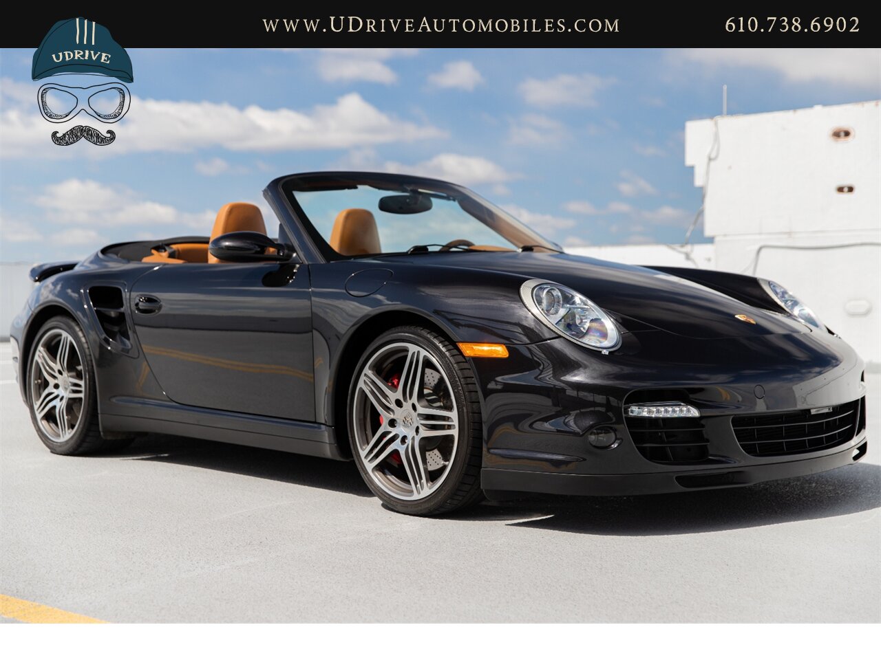 2008 Porsche 911 Turbo Cabriolet 6 Speed 997 Adap Sport Seats  Nat Brown Full Lthr Pntd Hardback Sts - Photo 17 - West Chester, PA 19382