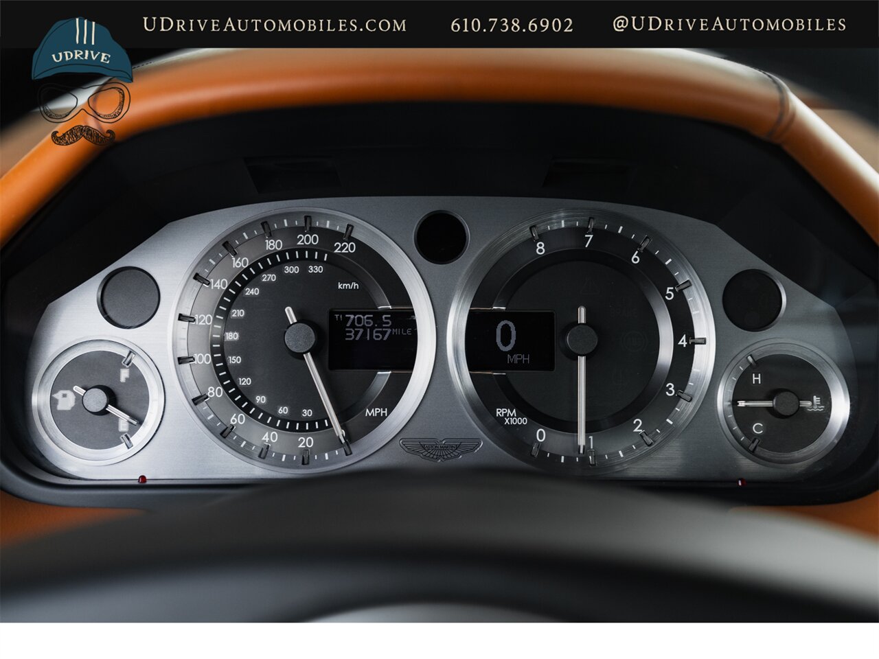 2007 Aston Martin DB9 Coming Soon to Bring a Trailer Rare 6 Speed BMW Carbon Black over Bentley Saddle Leather - Photo 37 - West Chester, PA 19382