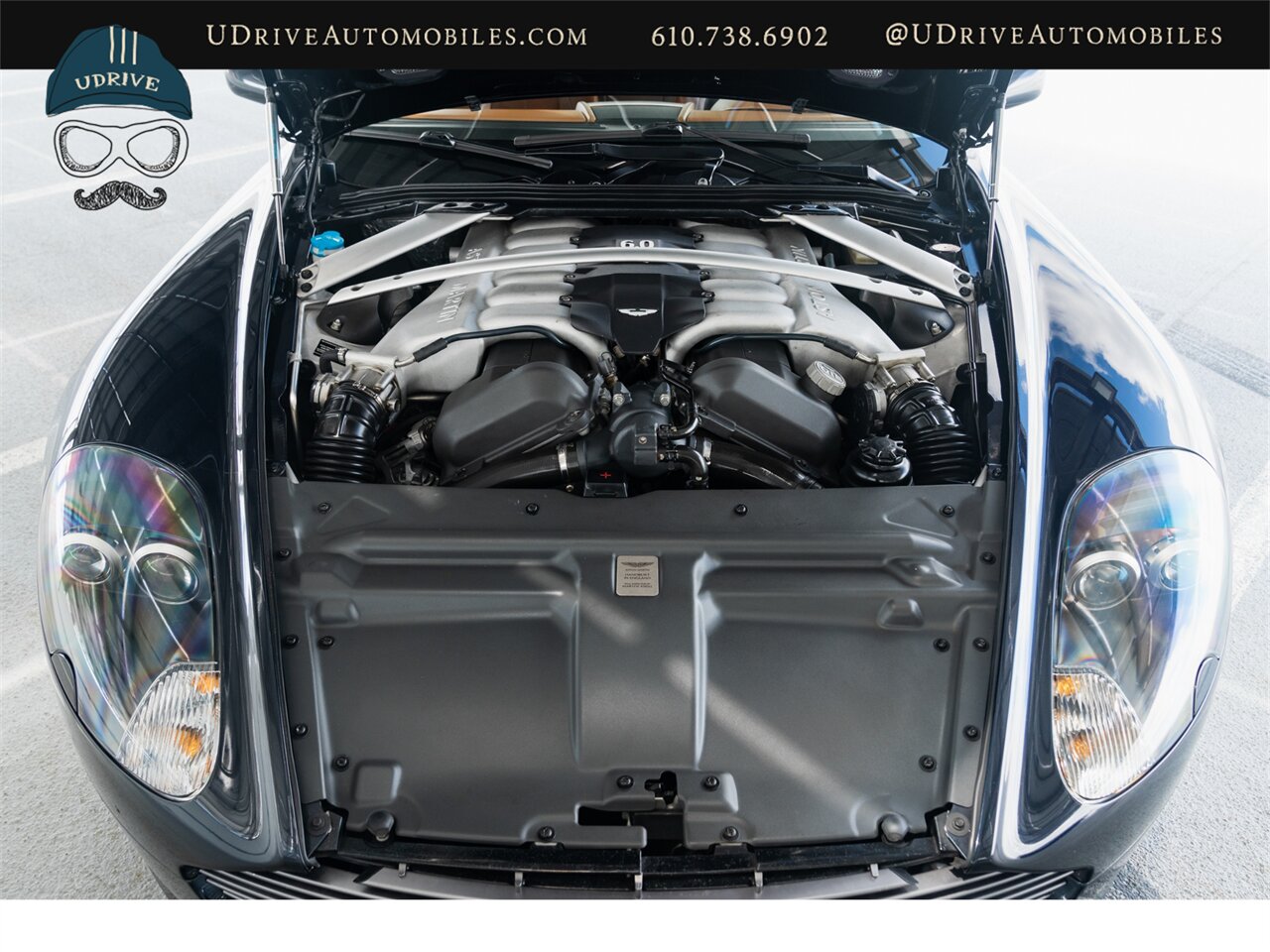 2007 Aston Martin DB9 Coming Soon to Bring a Trailer Rare 6 Speed BMW Carbon Black over Bentley Saddle Leather - Photo 57 - West Chester, PA 19382