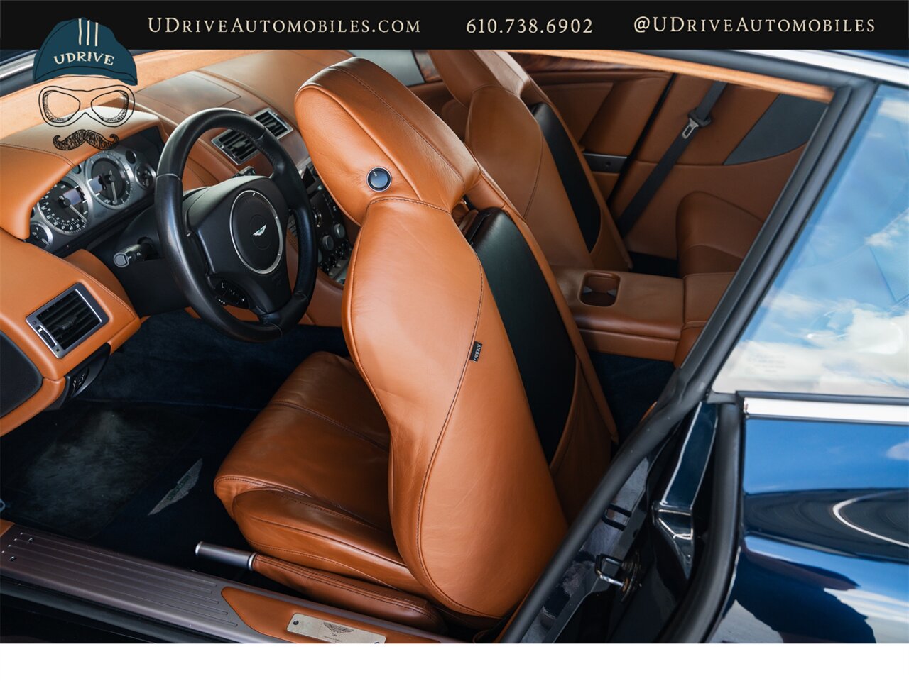 2007 Aston Martin DB9 Coming Soon to Bring a Trailer Rare 6 Speed BMW Carbon Black over Bentley Saddle Leather - Photo 53 - West Chester, PA 19382