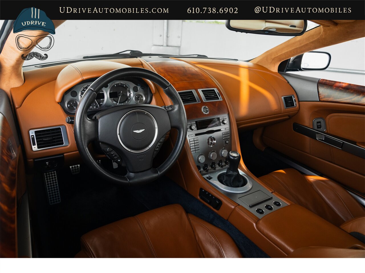 2007 Aston Martin DB9 Coming Soon to Bring a Trailer Rare 6 Speed BMW Carbon Black over Bentley Saddle Leather - Photo 6 - West Chester, PA 19382