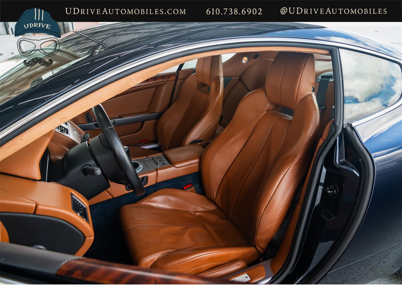 2007 Aston Martin DB9 Coming Soon to Bring a Trailer Rare 6 Speed BMW Carbon Black over Bentley Saddle Leather - Photo 7 - West Chester, PA 19382
