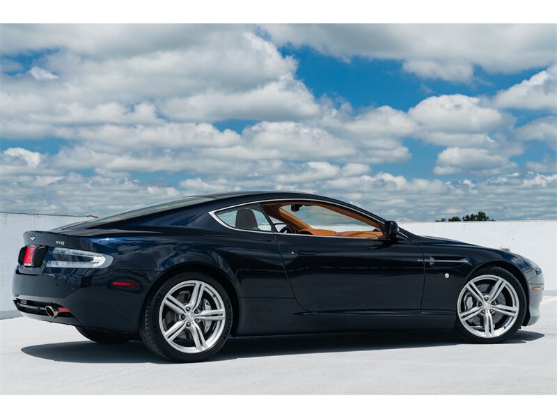2007 Aston Martin DB9  Live on Bring a Trailer Rare 6 Speed BMW Carbon Black over Bentley Saddle Leather