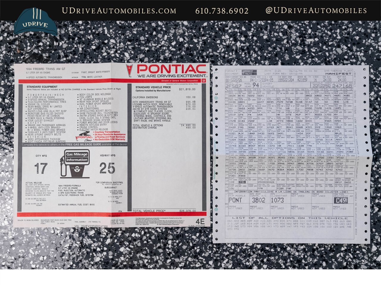 1994 Pontiac Trans Am 25th Anniversary  17k Miles - Photo 100 - West Chester, PA 19382
