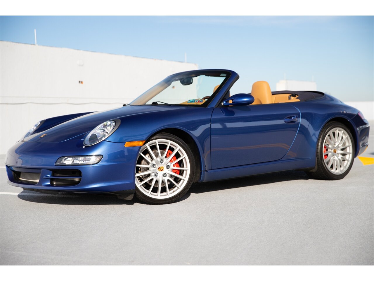 2007 Porsche 911 911S Cabriolet 8k Miles 1 Owner Blue Top
