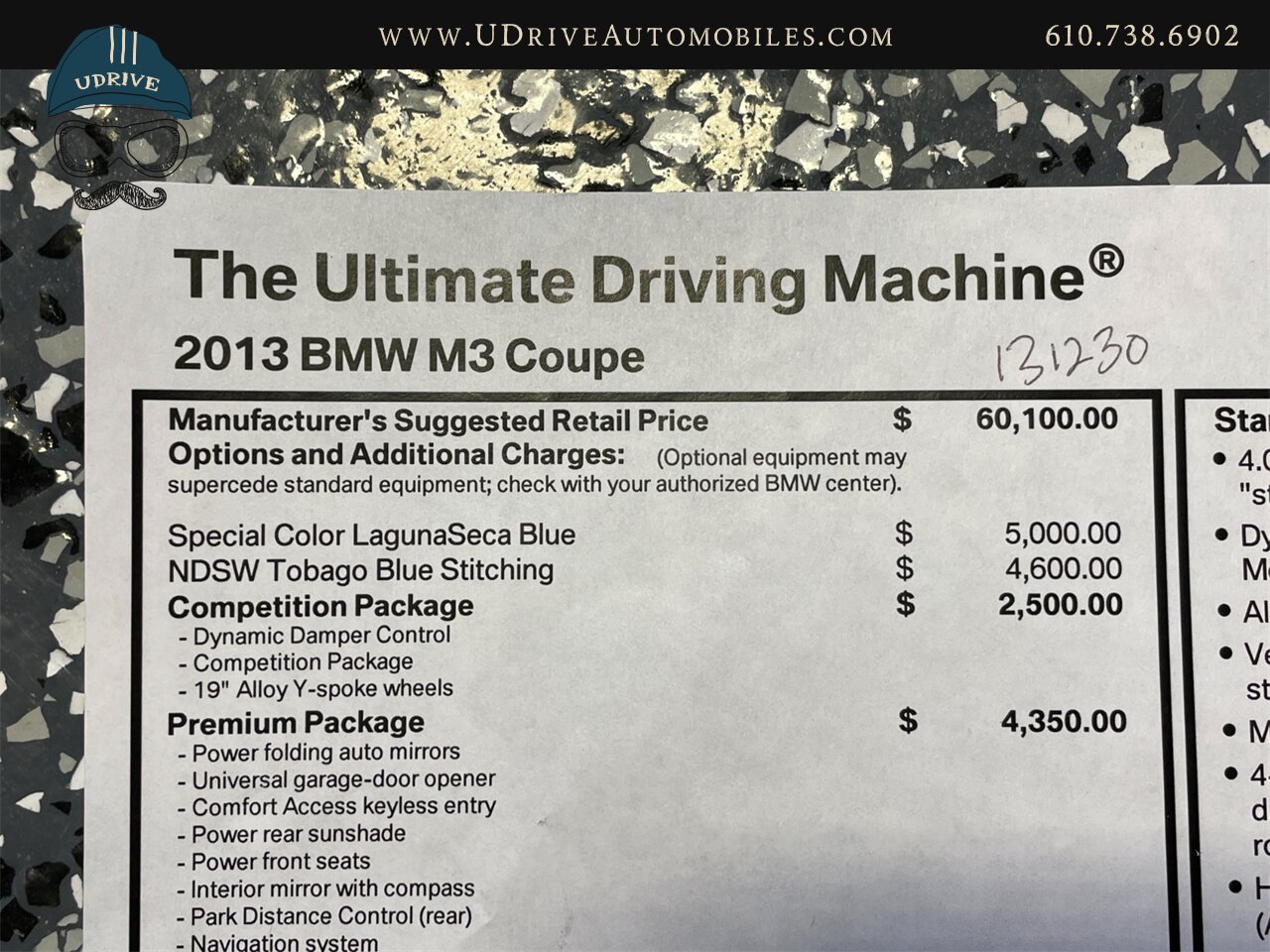 2013 BMW M3 E92 5k Miles Competition Pkg BMW Individual Colour  LagunaSeca Blue Tobago Blue Stitching 1 of 18 - Photo 69 - West Chester, PA 19382