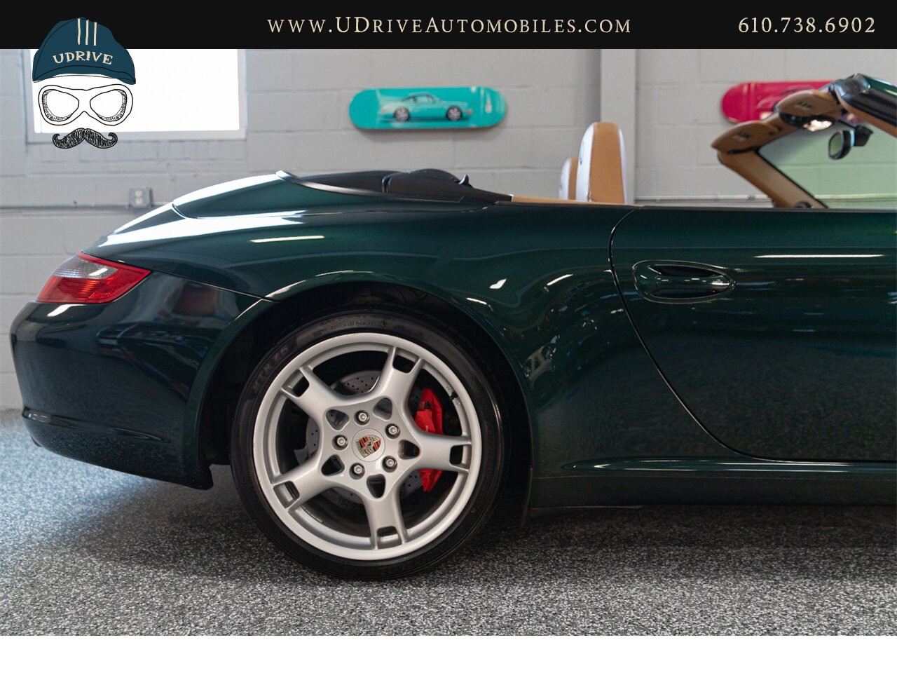 2006 Porsche 911 Carrera S Cabriolet 6 Speed Forest Green  Sport Shifter Makassar Wood New Tires - Photo 14 - West Chester, PA 19382