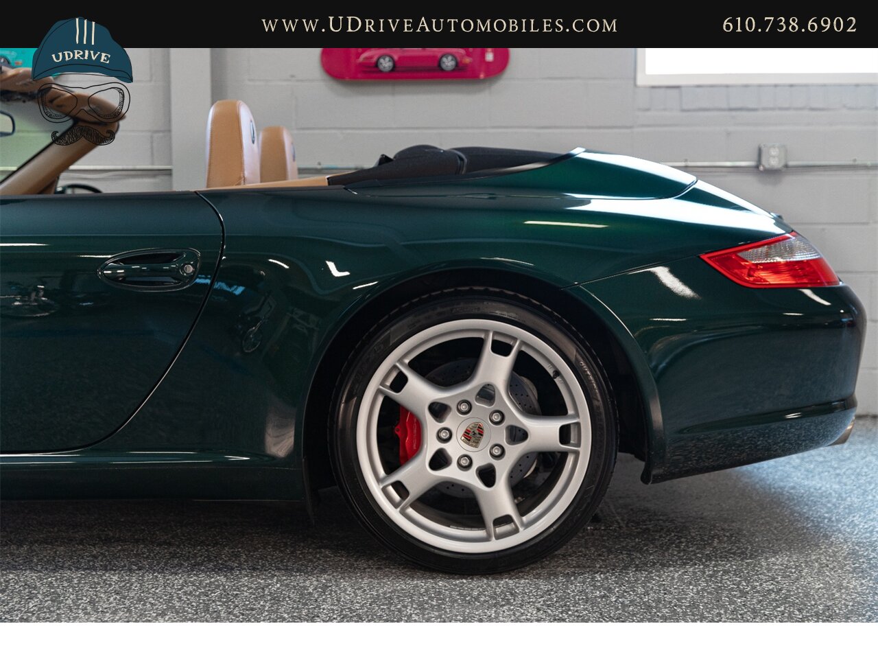 2006 Porsche 911 Carrera S Cabriolet 6 Speed Forest Green  Sport Shifter Makassar Wood New Tires - Photo 21 - West Chester, PA 19382