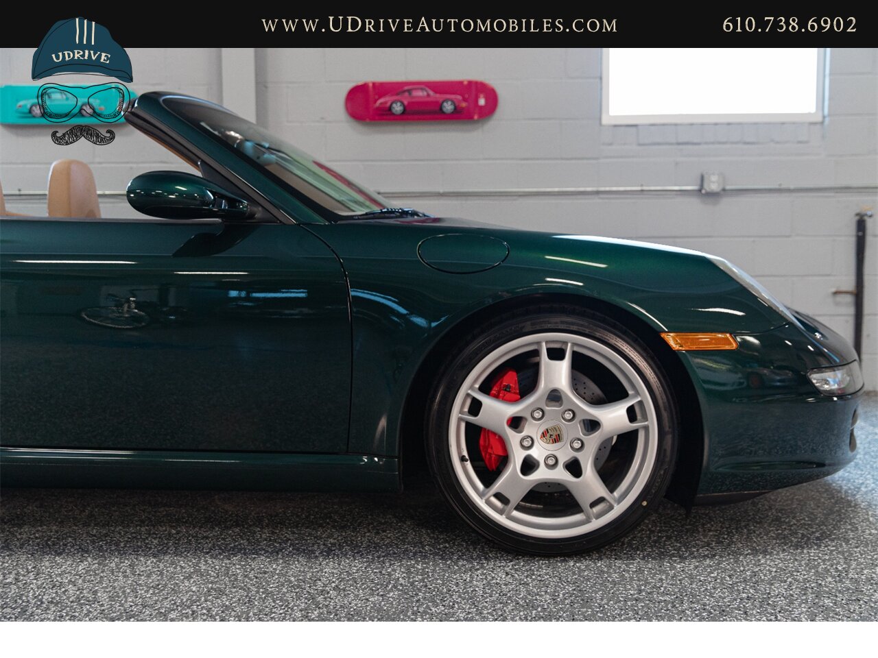 2006 Porsche 911 Carrera S Cabriolet 6 Speed Forest Green  Sport Shifter Makassar Wood New Tires - Photo 12 - West Chester, PA 19382