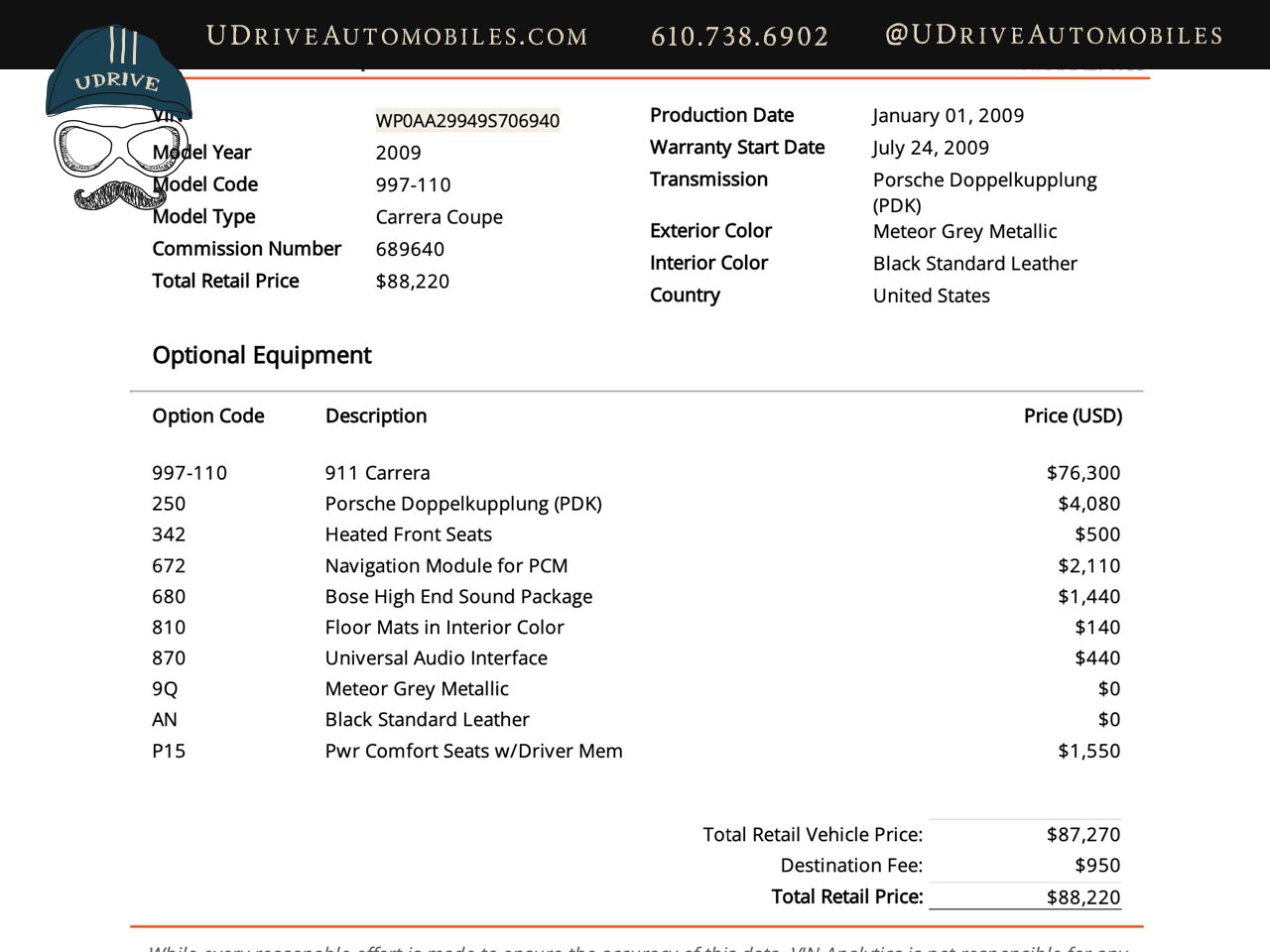 2009 Porsche 911 Carrera  997.2 Meteor Grey Heated Seats Bose Audio Low Miles - Photo 2 - West Chester, PA 19382