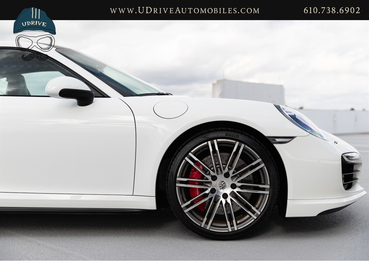 2014 Porsche 911 Turbo 12k Miles White over Black Chrono Rear Wiper  Sport Seats 20in Turbo Whls Sunroof Red Belts - Photo 14 - West Chester, PA 19382