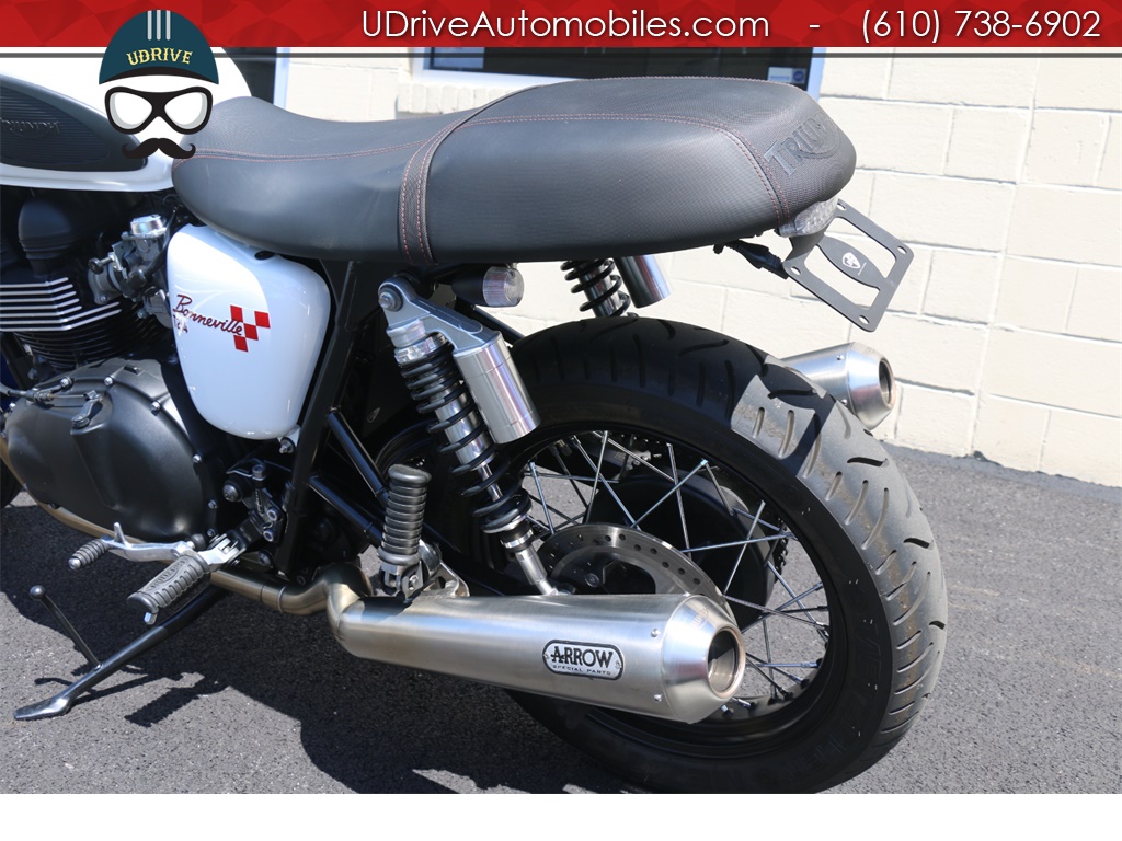 2015 Triumph Bonneville T214 Arrow Exhaust Brat Style Cafe Racer Mods   - Photo 18 - West Chester, PA 19382