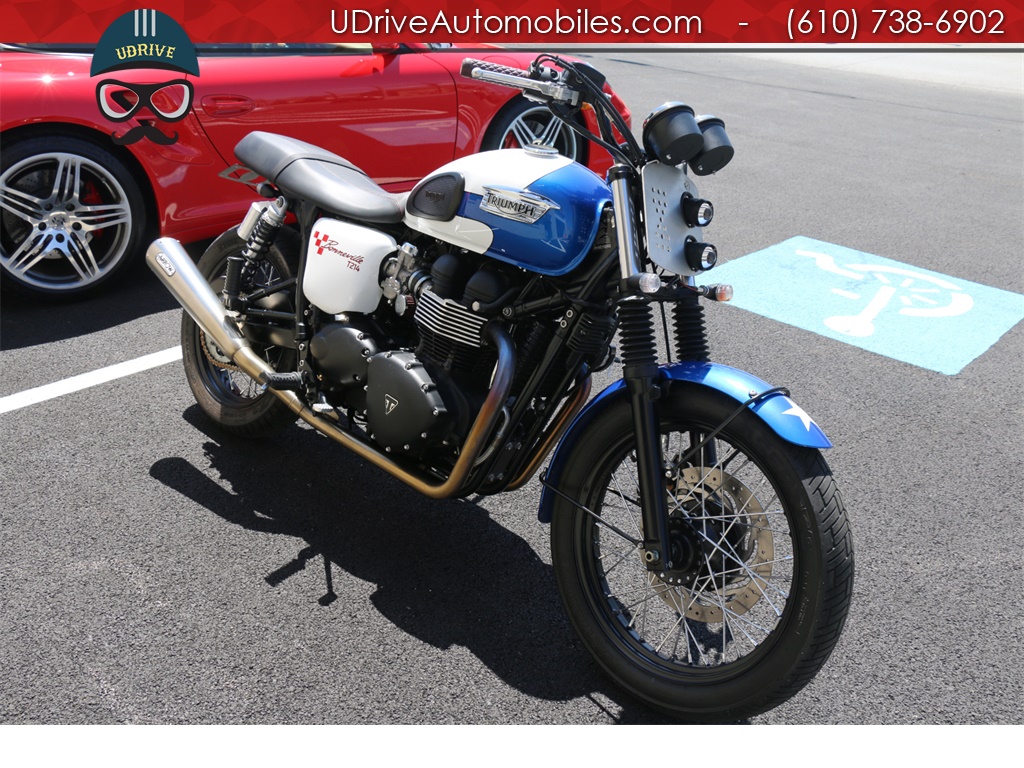 2015 Triumph Bonneville T214 Arrow Exhaust Brat Style Cafe Racer Mods   - Photo 4 - West Chester, PA 19382