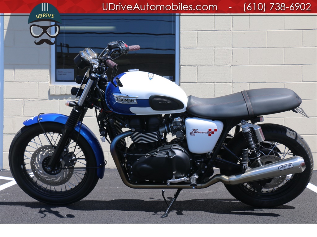 2015 Triumph Bonneville T214 Arrow Exhaust Brat Style Cafe Racer Mods   - Photo 19 - West Chester, PA 19382