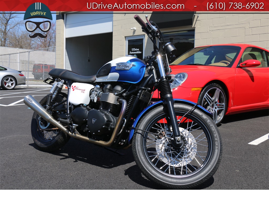 2015 Triumph Bonneville T214 Arrow Exhaust Brat Style Cafe Racer Mods   - Photo 2 - West Chester, PA 19382