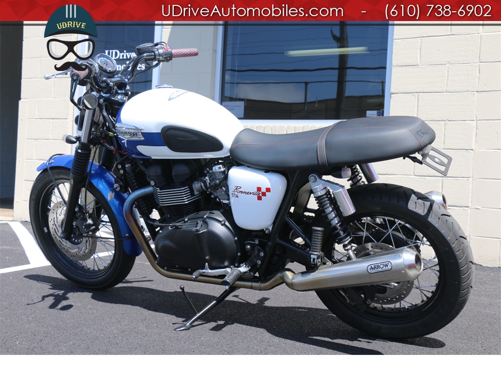 2015 Triumph Bonneville T214 Arrow Exhaust Brat Style Cafe Racer Mods   - Photo 20 - West Chester, PA 19382