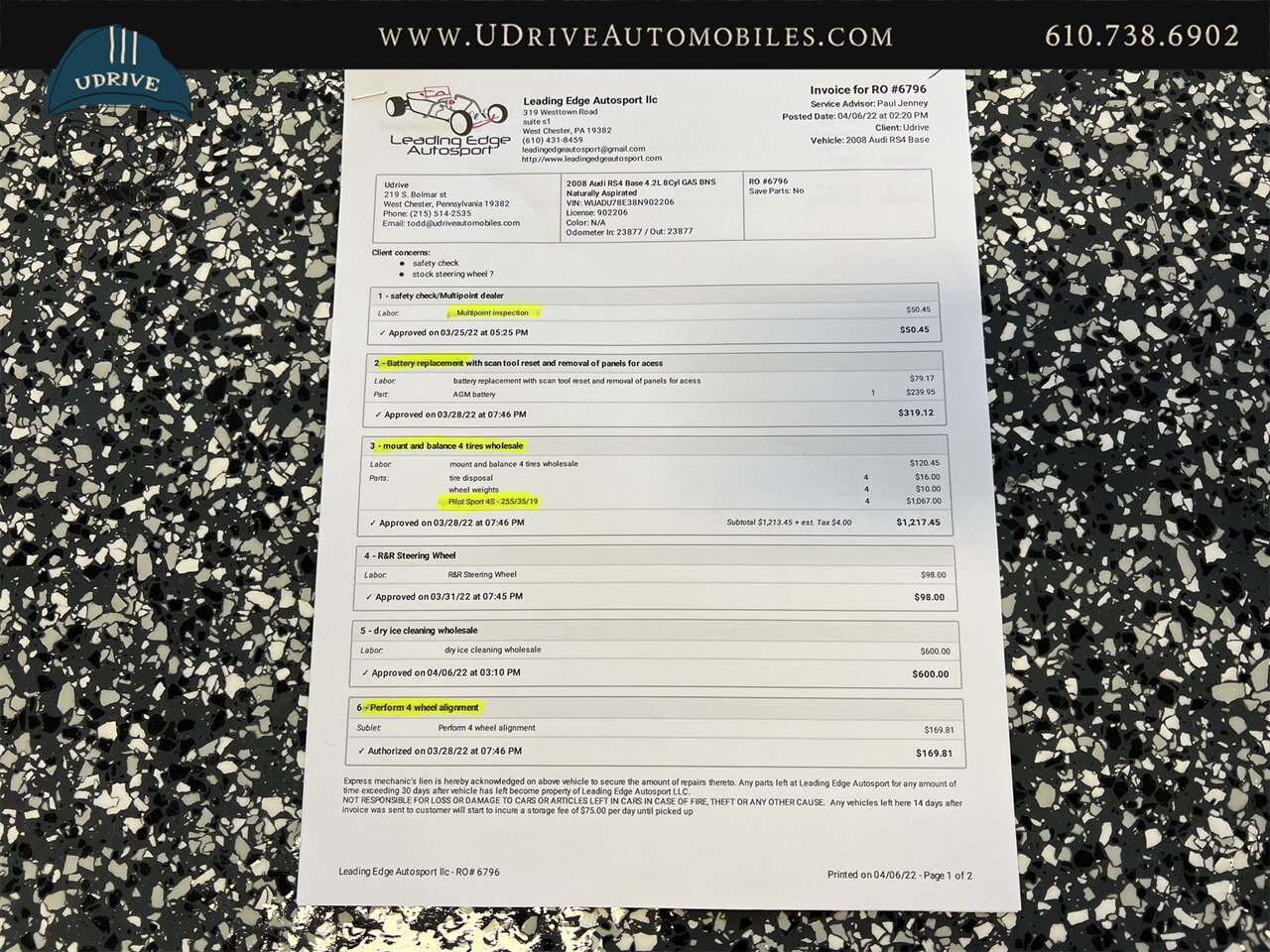 2008 Audi RS4 Quattro 23k Miles Titanium Pkg Service History   - Photo 70 - West Chester, PA 19382